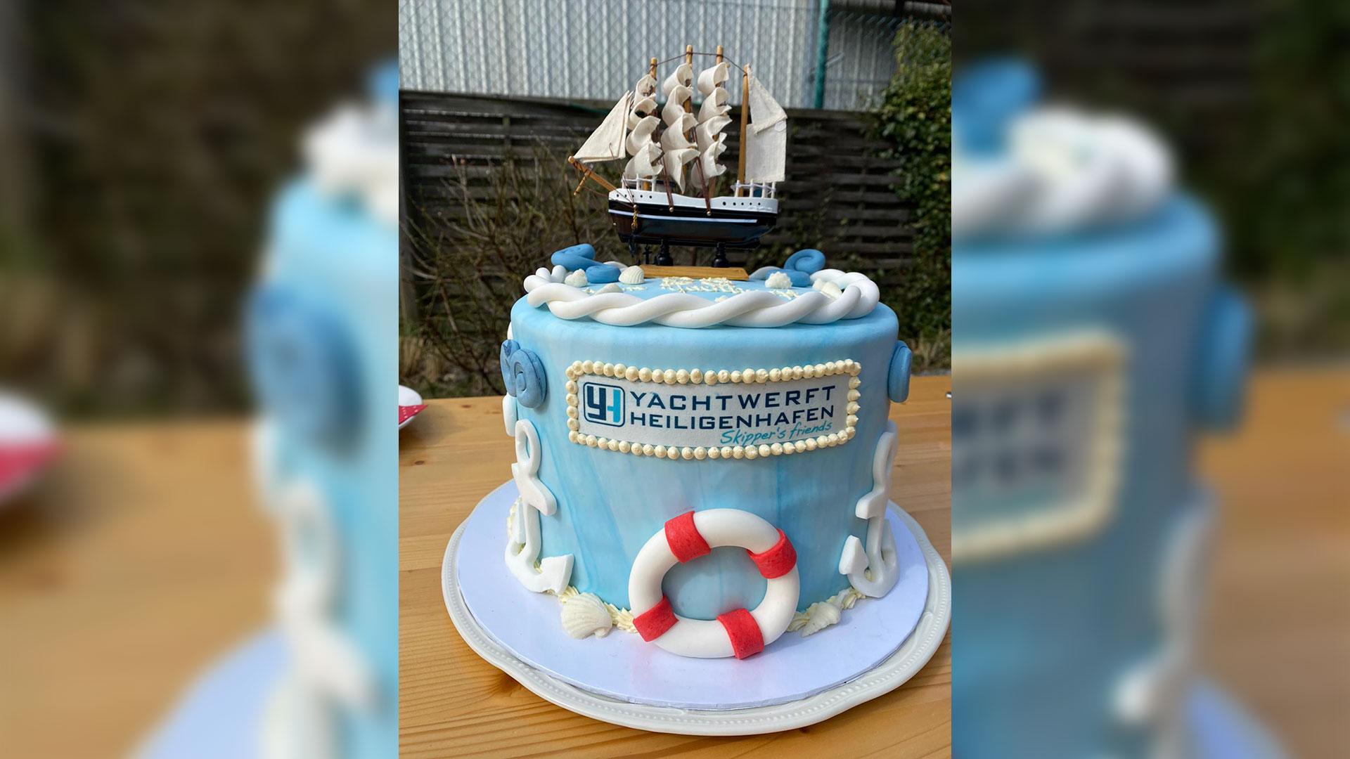 25 Jahre Yachtwerft Heiligenhafen Torte